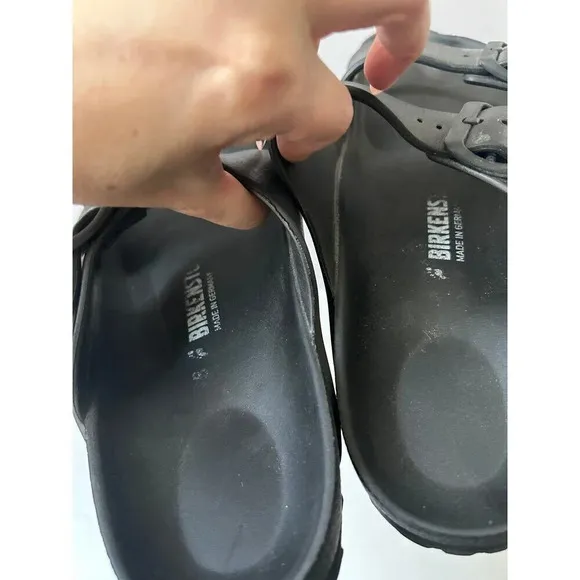 Birkenstock Arizona Essentials EVA Slide Black Sandal Size 38