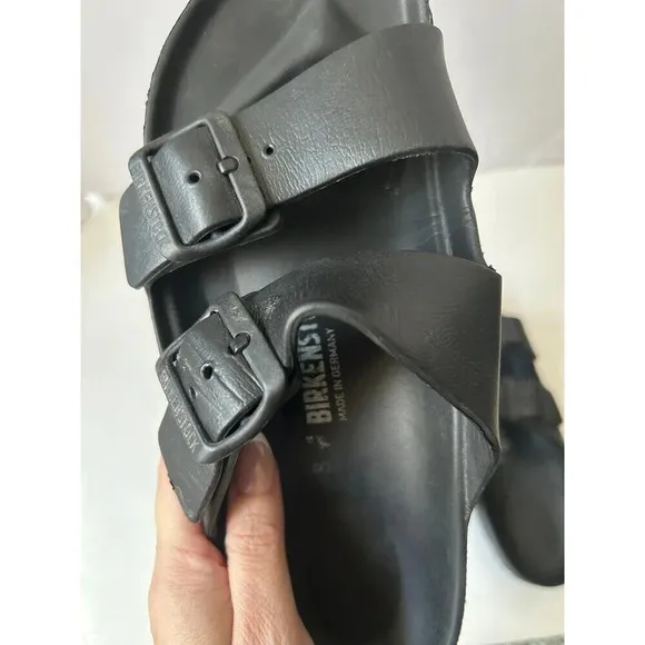 Birkenstock Arizona Essentials EVA Slide Black Sandal Size 38