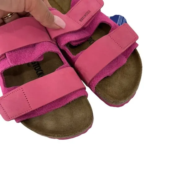 Birkenstock Arizona Sandal Pink Suede Leather Adjustable Straps Women EU 39 US 9