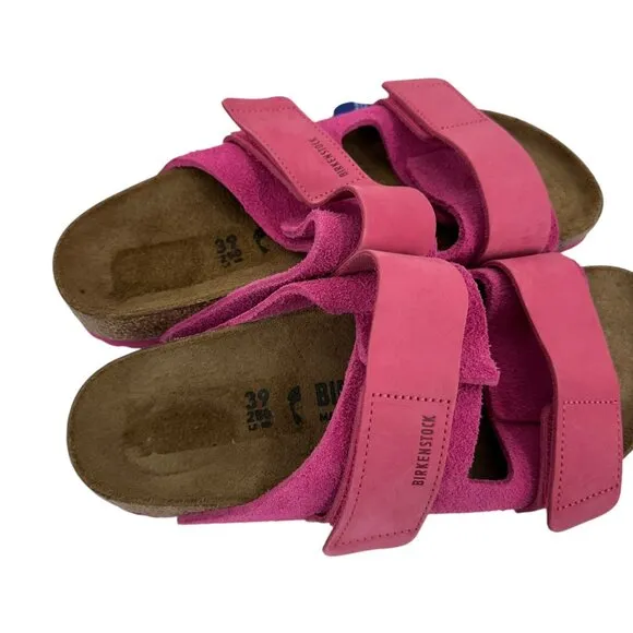 Birkenstock Arizona Sandal Pink Suede Leather Adjustable Straps Women EU 39 US 9