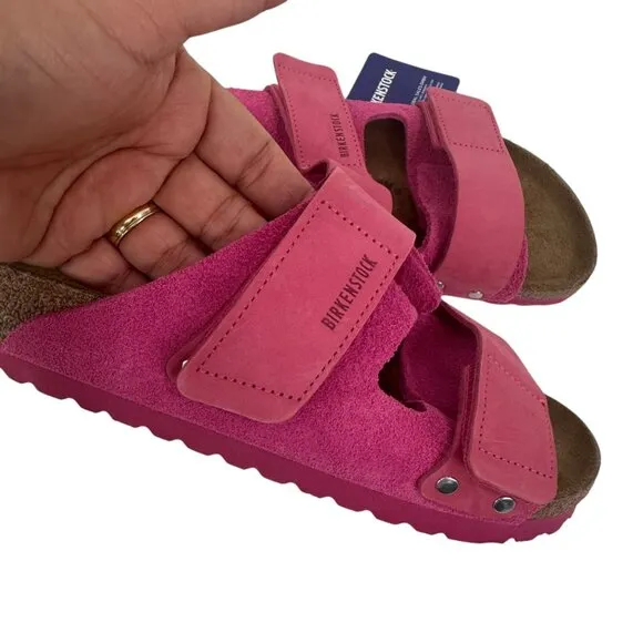 Birkenstock Arizona Sandal Pink Suede Leather Adjustable Straps Women EU 39 US 9