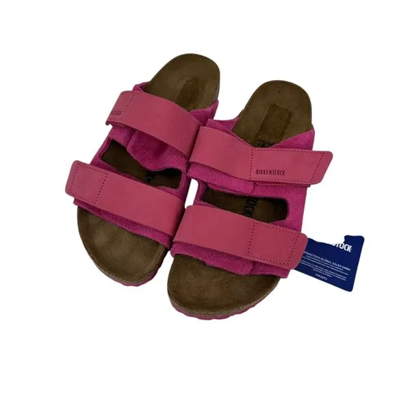 Birkenstock Arizona Sandal Pink Suede Leather Adjustable Straps Women EU 39 US 9