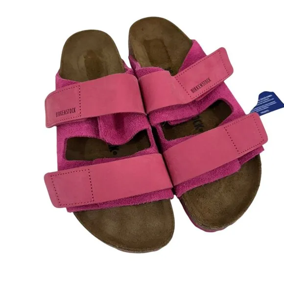Birkenstock Arizona Sandal Pink Suede Leather Adjustable Straps Women EU 39 US 9