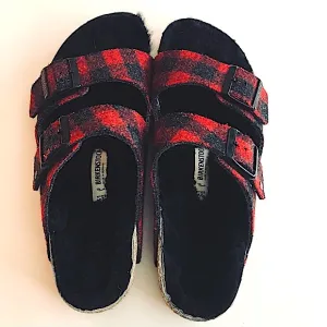 Birkenstock Arizona Sherling Rivet Slide sandals