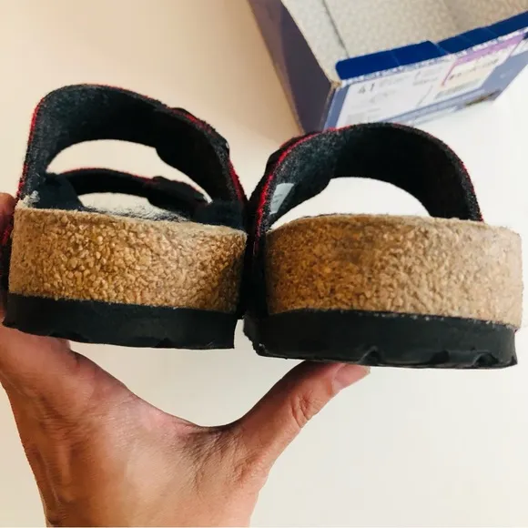 Birkenstock Arizona Sherling Rivet Slide sandals