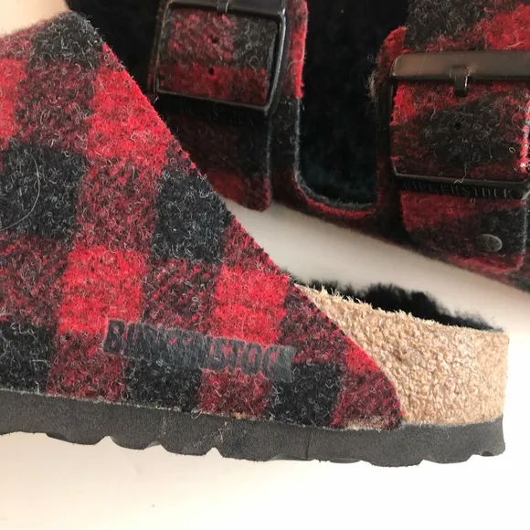 Birkenstock Arizona Sherling Rivet Slide sandals