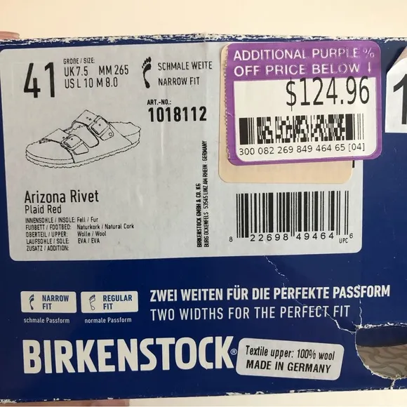 Birkenstock Arizona Sherling Rivet Slide sandals