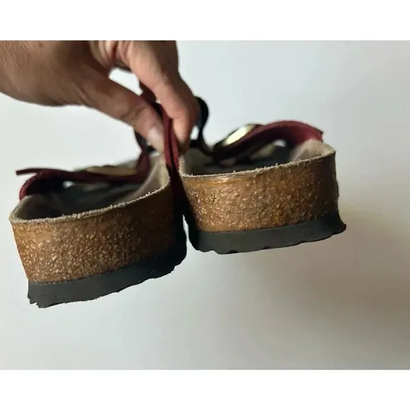 Birkenstock Arizona Slide sandals size 38 Red