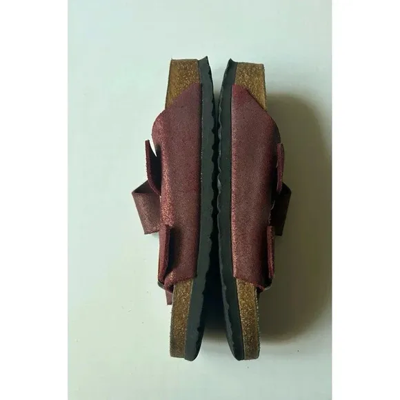 Birkenstock Arizona Slide sandals size 38 Red