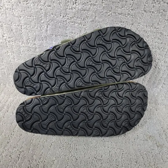 Birkenstock Arizona Unisex EU 39 US L8 M6 Stone Birko-Flor Nubuck Slide Sandals.