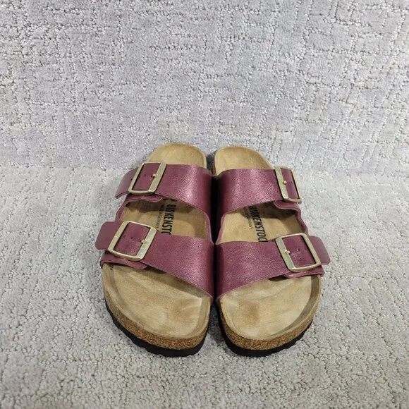 Birkenstock Arizona Unisex EU 40 US L9 M7 Berry Crush Birko-Flor Slide Sandals.