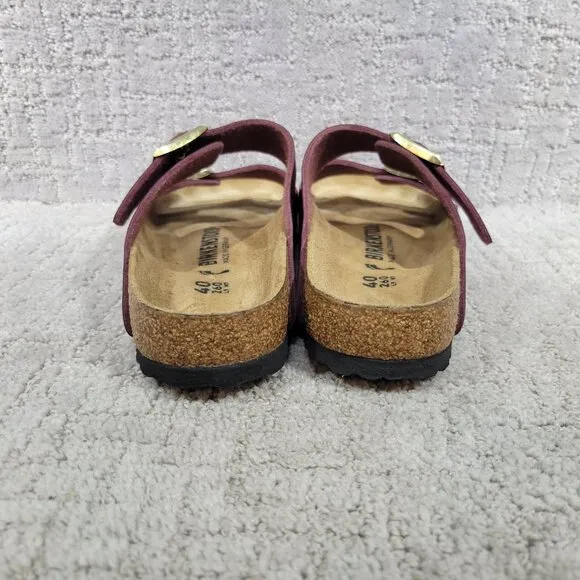 Birkenstock Arizona Unisex EU 40 US L9 M7 Berry Crush Birko-Flor Slide Sandals.