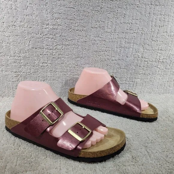 Birkenstock Arizona Unisex EU 40 US L9 M7 Berry Crush Birko-Flor Slide Sandals.