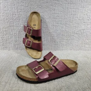Birkenstock Arizona Unisex EU 40 US L9 M7 Berry Crush Birko-Flor Slide Sandals.