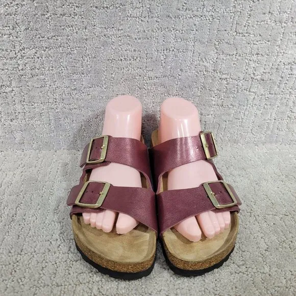 Birkenstock Arizona Unisex EU 40 US L9 M7 Berry Crush Birko-Flor Slide Sandals.