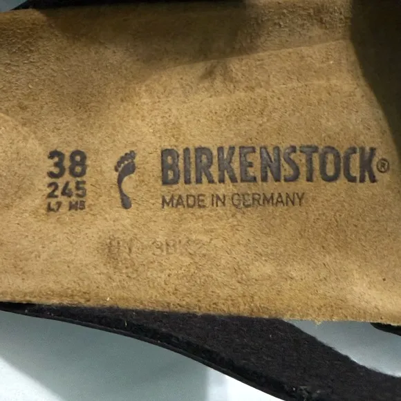Birkenstock Black Sandals Size 38