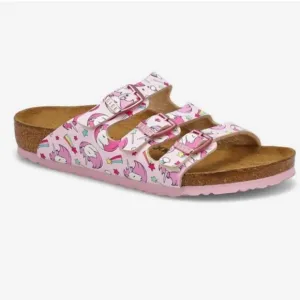 Birkenstock Florida Unicorn Pink Sandals for Girls 33