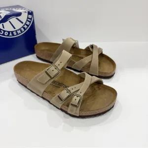 Birkenstock Franca Tobacco Brown Slide On Women’s Sandals