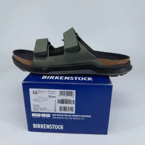 Birkenstock Sandals Mens 13 (46 EU) Atacama Birko-Flor® Futura Khaki Green Slide