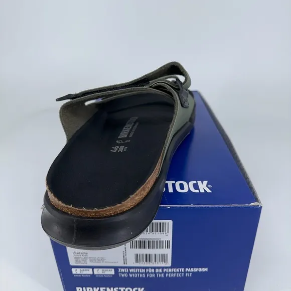 Birkenstock Sandals Mens 13 (46 EU) Atacama Birko-Flor® Futura Khaki Green Slide