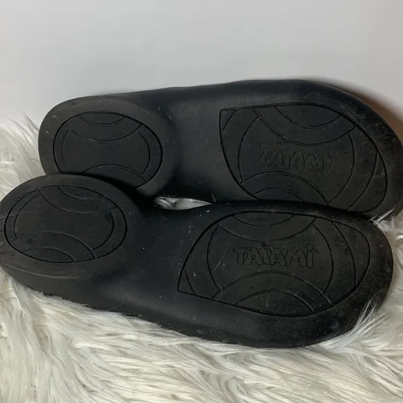 Birkenstock sandals slip on cork bed Tatami shells leather women’s size 12