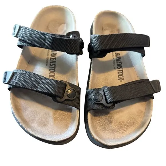 Birkenstock UNISEX Black Adjustable Strap Sandals Size L9 M7 EU40
