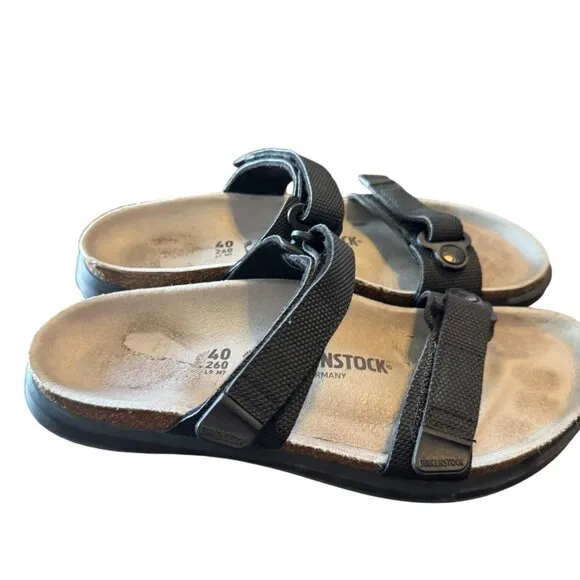 Birkenstock UNISEX Black Adjustable Strap Sandals Size L9 M7 EU40