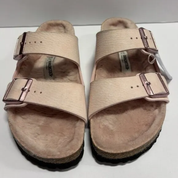 Birkenstock Women’s Arizona BS, Rose Slide Sandals, Size US 9 Narrow, EUR 40