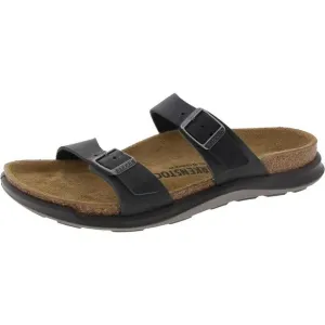 Birkenstock Womens SIERRA CT Gray Buckle Leather Slide Sandals Shoes New