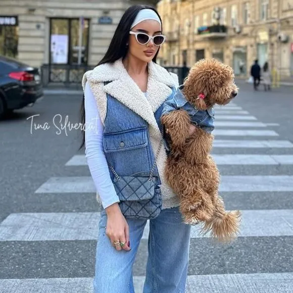 BLOGGER'S FAVE! Zara Denim Indigo Vest Jacket NWT