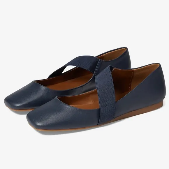 Blondo Brielle Waterproof Ballet Flat Navy Blue