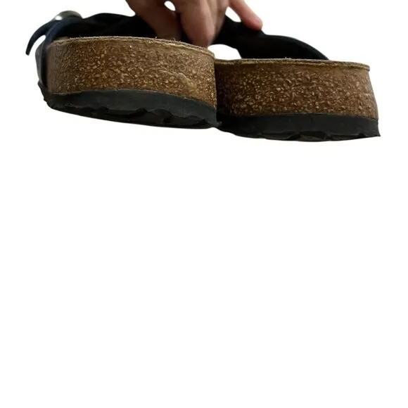 Blue Birkenstock Navy Cross Strap Sandals Size 8