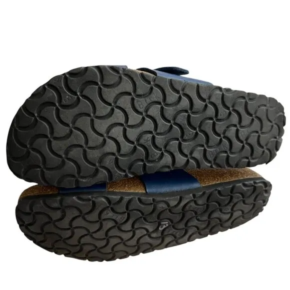 Blue Birkenstock Navy Cross Strap Sandals Size 8