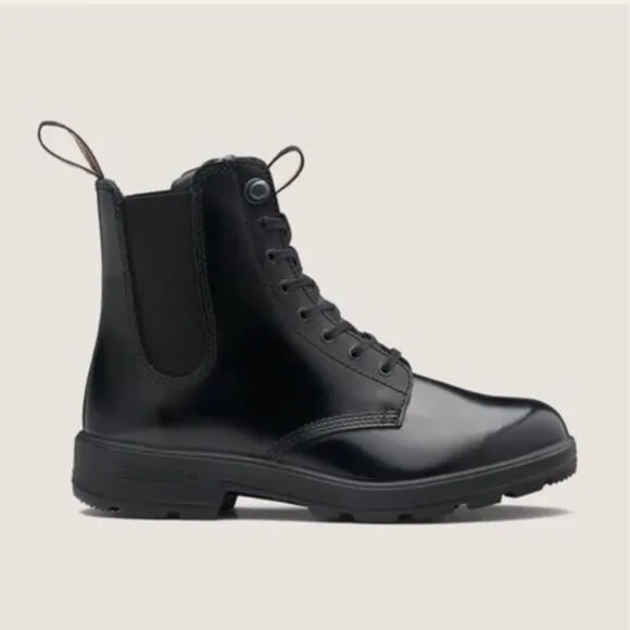 Blundstone LACE UP BOOTS - BORDEAUX Black BRUSH Uk 3.5 US 6.5