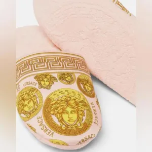 BNWT Women's Versace La Medusa Amplified Slippers Size XL /Women 10/Men 8 $150