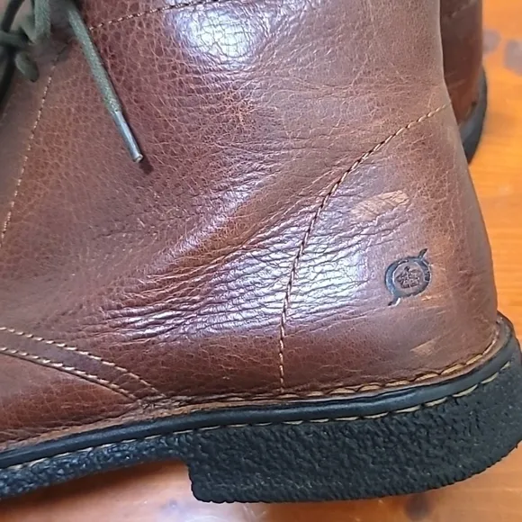 BORN BISMARK BROWN MEN'S LACE UP ANKLE CHUKKA BOOTS SIZE 12