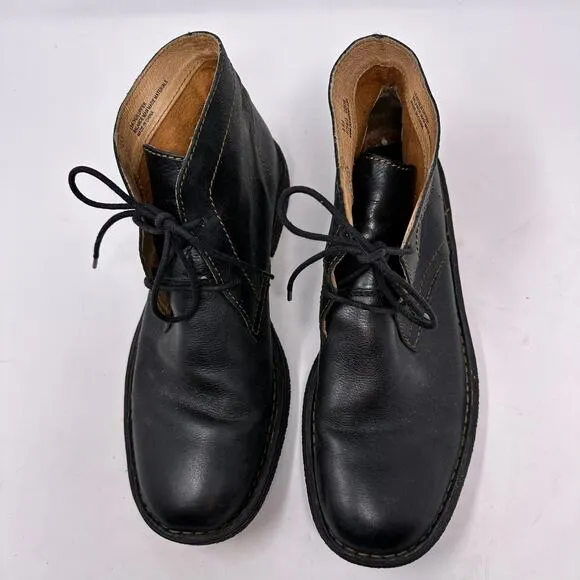 Born Harrison Chukka Boots Lace-Up Black Leather