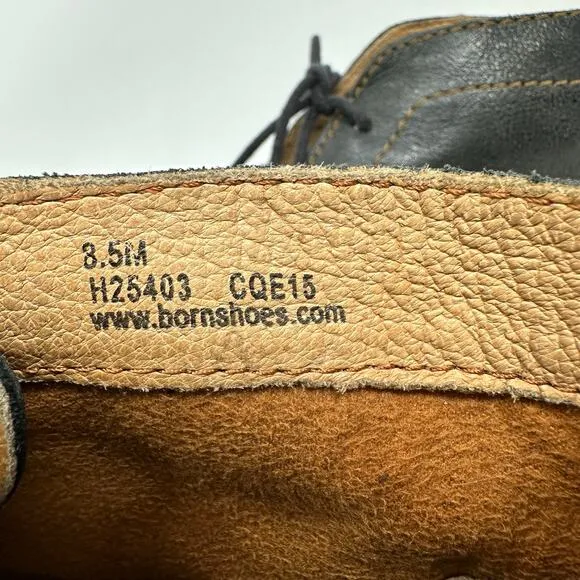 Born Harrison Chukka Boots Lace-Up Black Leather