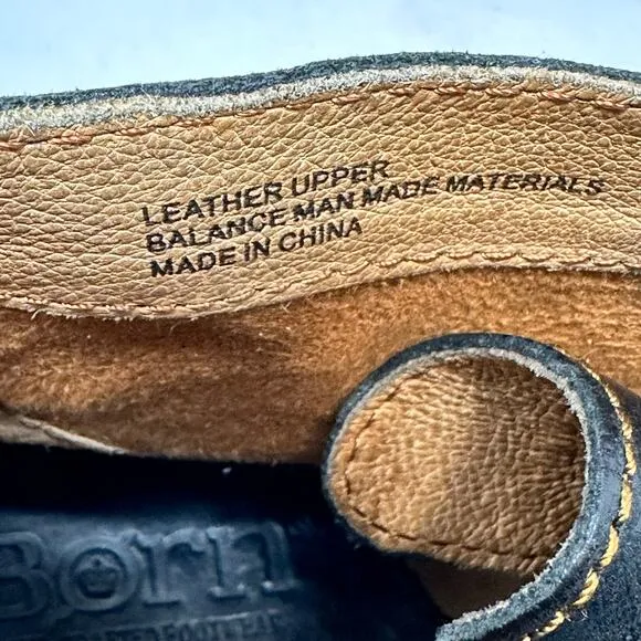Born Harrison Chukka Boots Lace-Up Black Leather