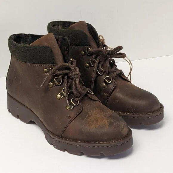 Born Sopris Hiker Boots, Brown Leather, Womens 8 M (EU 39)