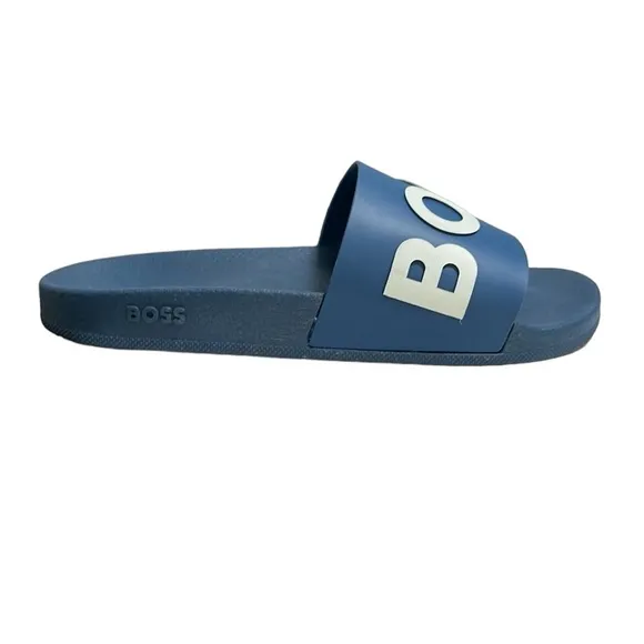 Boss Blue Slide Sandals Men’s Size 42