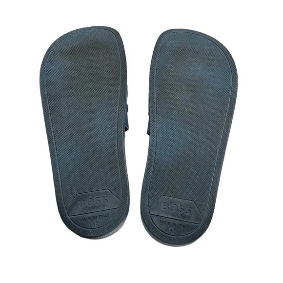 Boss Blue Slide Sandals Men’s Size 42