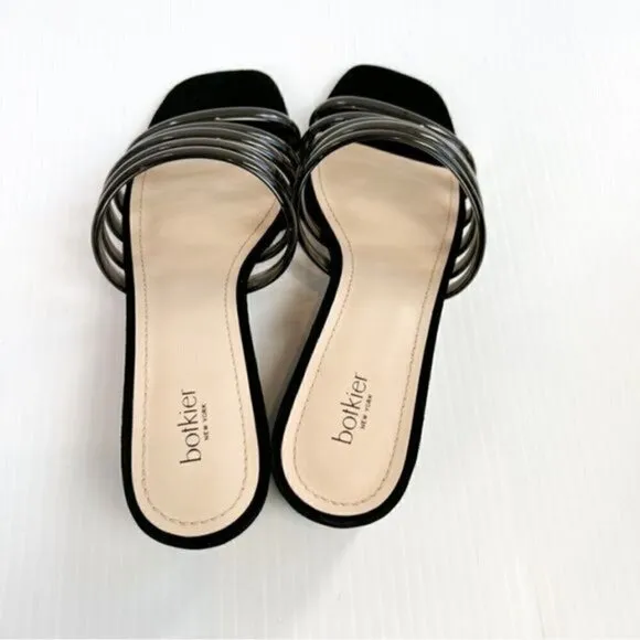 botkier womens black clear jelly Yani slide on sandals size 7