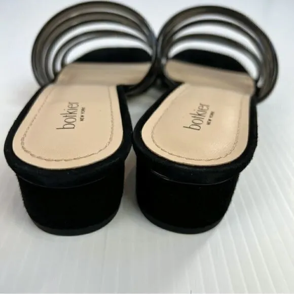 botkier womens black clear jelly Yani slide on sandals size 7