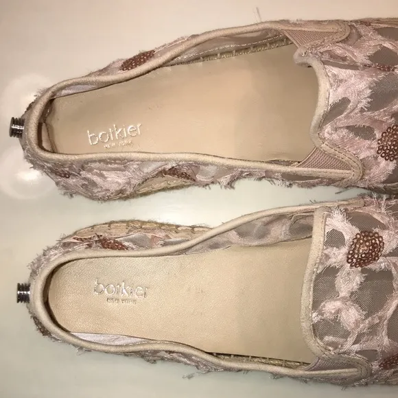 Botkier Women’s Sara Floral Lace Sequin Espadrille Flats