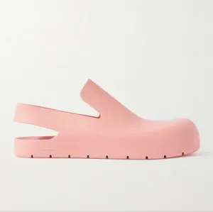BOTTEGA VENETA Rubber Puddle Slingback Sandals In Pink EU 39 US 9 Org $990