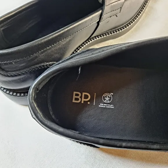 BP. Penny Loafers Men's 10M Black Leather