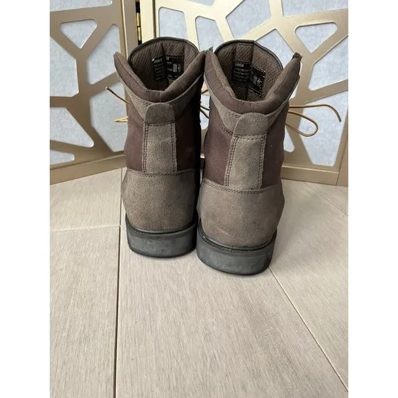 Brahma Men Work Utility Boots Sz 14 Steel Toe Leather Oil And Slip Resistant
