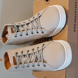 Brand New Dr. Martens Boots Coburg Mens 13 Tan and White