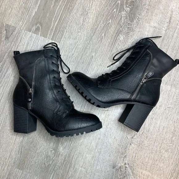 Brand New High Heel Black Boots Size 9.5
